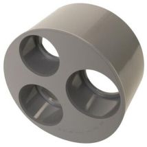 Nicoll - Tampon de réduction incorporée pvc mâle 100 mm, femelle 40/40/32 mm.
