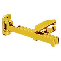 Riegel mit Sperrbügel Einbruchschutz mattgold lackiert Tür-Zusatzschloss