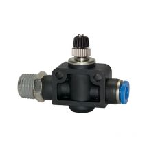 Riegler - Drosselrückschlagventil »Blaue Serie«, gerade, r 1/4 a. g-s Ø12mm