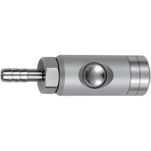 Riegler - Druckknopf-Sicherheitskupplung nw 5,5, drehbar, Alu, Tülle lw 13