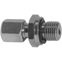 Gerade Einschraubverschraubung, g 1/4 a., Rohr-Ø 12, Stahl verz., v 31-ZW - Riegler