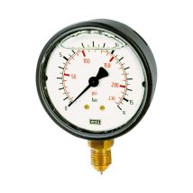 Glyzerinmanometer, Kunststoff, g 1/4 unten, -1 / 0,0 bar, ø 63 - Riegler