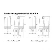 Condor Druckschalter Typ mdr 5/11 k inkl. Entlastungsventil ev 5 103059