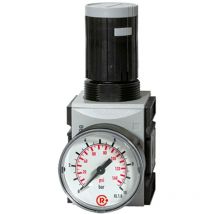 Riegler - Präzisionsdruckregler »futura«, mit Mano, bg 2, g 1/2, 0,1-2 bar
