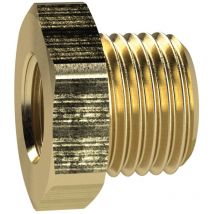Reduziernippel kurz, g 3 a., g 1 i., sw 95, Messing - Riegler