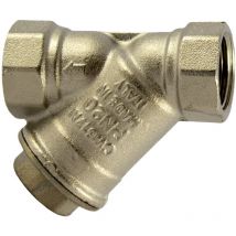 Schmutzfänger, Messing vernickelt, g 1/2, dn 15, mw 0,3 mm - Riegler