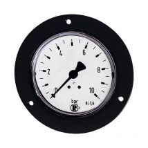 Standardmano., Frontring schwarz, g 1/4 hinten, 0 - 4,0 bar, ø 50 - Riegler