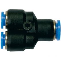 Y-Steckverbindung »Blaue Serie«, reduzierend, Schlauch-Ø 1x10/2x6 - Riegler