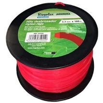 Riegolux 107667 - Filettatura Quadrata In Nylon, 3 Mm X 100 M, Colore: Rosso