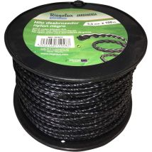 107677 Filo Decespugliatore Nylon Elicoidale, Nero, 3,3 Mm X 100 M - Riegolux
