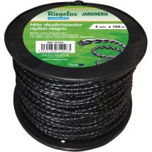 Filo Decespugliatore Nylon Elicoidale, Nero, 4 Mm X 100 M, Filo Decespugliatore Per Disco Decespugliatore, Filo Di Nylon Decespugliatore Per Tosaerba,