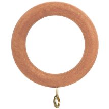 Anneau en bois lisse avec boucle 40x60 mm. pin