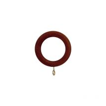 Anneau en bois lisse avec boucle 40x60 mm. Noyer