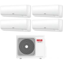 Riello - cuatro split inverter aire acondicionado aaria plus serie 9+9+12 con aaria multi 485 p r-32 wi-fi opcional 9000+9000+12000