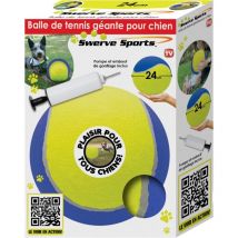 Venteo - Riesentennisball incrediball Hundespielzeug - 24cm Durchmesser - Inkl. Aufblaspumpe