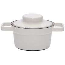 Riess Aromapot fuente de horno con tapa 16 cm, 0,75 litros Esmalte gris claro