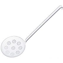 Riess Backschaufel Ø12cm mit Lochung Classic Weiss Emaille