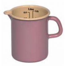 Messbecher emailliert 0,5 l rosa/bunt