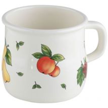 Riess olla con borde ondulado taza Ø8cm 3/8 litros esmalte Country Fruit Garden