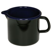 Riess Schnabeltopf Ø16cm 2 Liter Schwarz/Blau Emaille