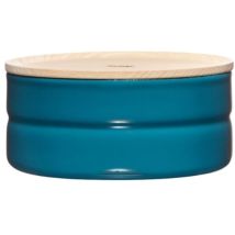 Riess-kelomat - Riess tarro de almacenaje con tapa Ø13cm 615ml h 6cm Silencioso Esmalte azul
