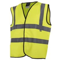 Scan - UC801 Hi-Vis Vest Waistcoat Yellow - xxxl (56in) scahvwxxxl