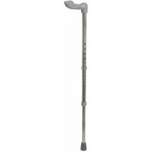 Right Handed Ergonomic Handled Walking Stick - 12 Height Settings - Large