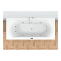Riho - Lima Easypool 3.1 Rechteck-Badewanne, Touchbedienung,