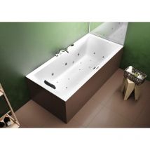Riho - Lugo Rechteck-Badewanne, Version rechts, mit Joy-System,