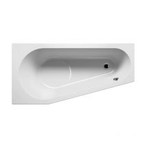 Riho - Delta Eck-Badewanne, Version rechts, Einbau, 1-Sitzer, weiß,