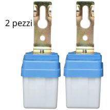 Sensore crepuscolare fotocellula per illuminazione mini interruttore 2pz