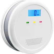 Rilevatore di monossido di carbonio, allarme portatile di monossido di carbonio con display digitale lcd e allarme acustico, monitor di monossido di