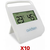 Thermomètre digital (température et humidité) pour intérieur - Lot de 10