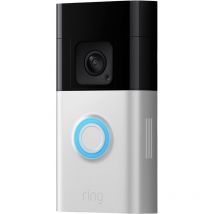ring B09WZBVWL9 Interphone vidéo IP Video Doorbell Plus nickel (mat), noir C872912