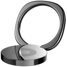 Basetech - Soporte magnético para teléfono con anillo para dedo Pritivity con función atril, color negro