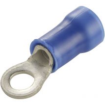 Te Connectivity - 160136 Ringkabelschuh Querschnitt (max.)=2.60 Mm² Loch-ø=10.5 Mm Teilisoliert Blau