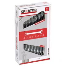 Satz mit 8 Ringmaulschlüsseln 8-19mm Cr.Vanadium 500008 Kreator