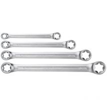 4-tlg. Vielzahnschlüssel-Set E6-E24