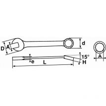 Ringschlüssel 19 mm sam - 50A19