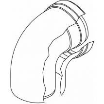 Curva Coassiale 90° FOT-HX080-003 - Rinnai