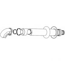 Kit scarico fumi coassiale FOT-HX080-007 - Rinnai