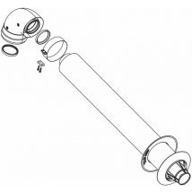 Kit scarico fumi coassiale FOT-KX080-007 - Rinnai