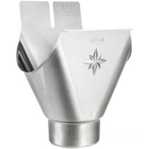 Rinnenstutzen Einhangstutzen Zink 5-tlg 400 für 100 mm Fallrohr