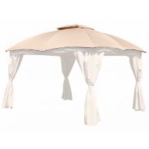 Rio Gazebo 3x3.65m Mocha Canopy