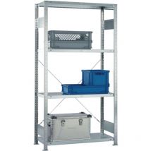 Meta - Ripiano a vite H2000xL1000xP300mm aggiuntivo zincato 1 telaio 4 fbd.trgf.150kg lunghezza campata 1650kg