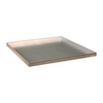 Ripiano L500xP500mm lamiera d'acciaio zincato argento per armadio portautensili Stumpf