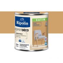 Peinture Murale Toutes Pièces - Satin - 0,5L - Ocre Rocheuse Ripolin