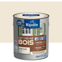 Ripolin - Peinture pour Bois Intérieur et Extérieur - Satin - 2,5L - Blanc Cassé ral 1013
