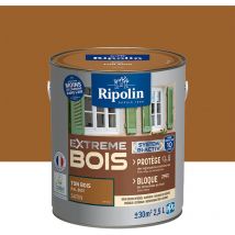 Peinture pour Bois Intérieur et Extérieur - Satin - 2,5L - Ton Bois Intérieur Ral 8001 Ripolin