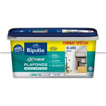 Peinture Blanc Mat - Résultat sans trace - 3L Ripolin